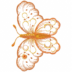 Butterfly Embroidery Design 5
